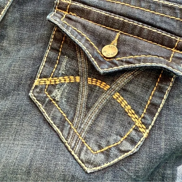 Kut from the Kloth Natalie High Rise Bootcut Dark Indigo Jeans - Picture 6 of 9